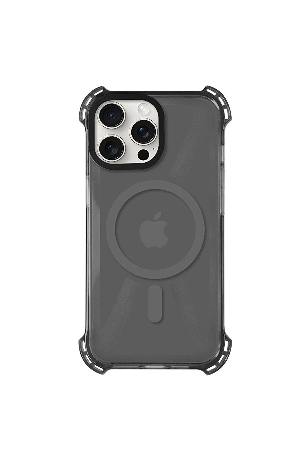 iPhone 13 Pro Magsafe Kablosuz Şarj Özellikli Mıknatıslı Transparan Beyaz Şeffaf Renkli Kılıf