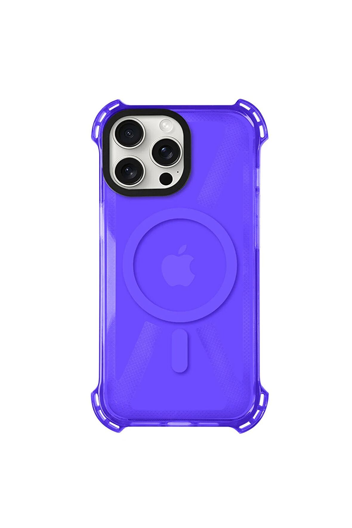 iPhone 13 Pro Max Magsafe Kablosuz Şarj Özellikli Mıknatıslı Transparan Şeffaf Pembe Renkli Kılıf