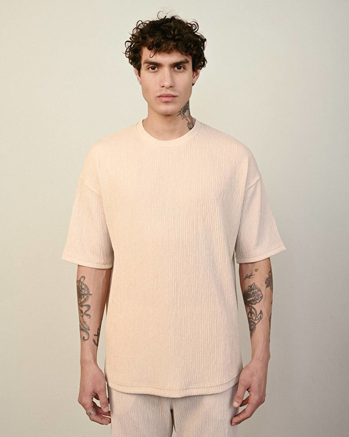 Erkek Krinkıl Oversize T-Shirt