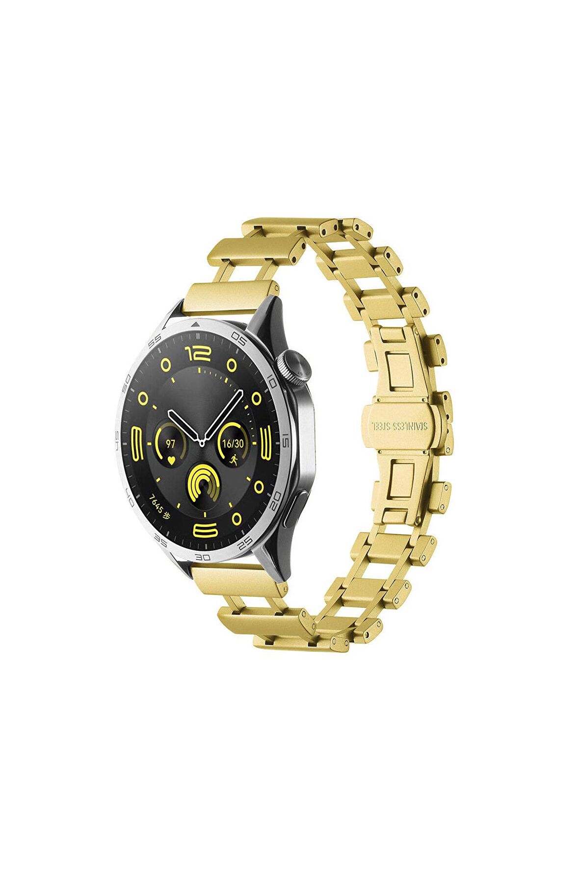 Galaxy Watch Uyumlu Fuchsia  46mm DNKR-05 22mm Metal Kordon