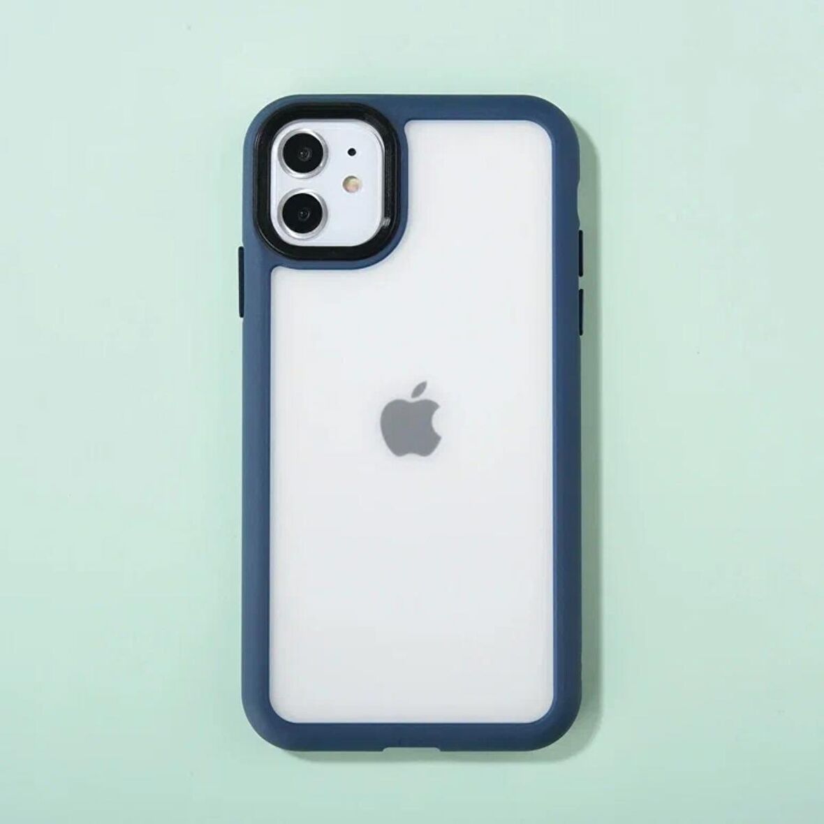 İPHONE 11 YANLARI RENKLİ SİLİKON PARLAK ARKA YÜZEYLİ TLP TİGER HİBRİT KAPAK