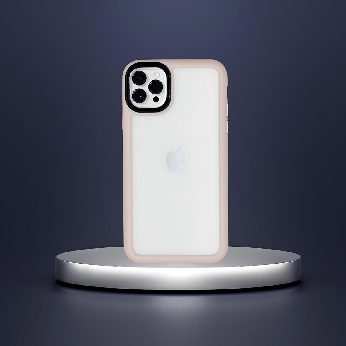 İPHONE 11 YANLARI RENKLİ SİLİKON PARLAK ARKA YÜZEYLİ TLP TİGER HİBRİT KAPAK