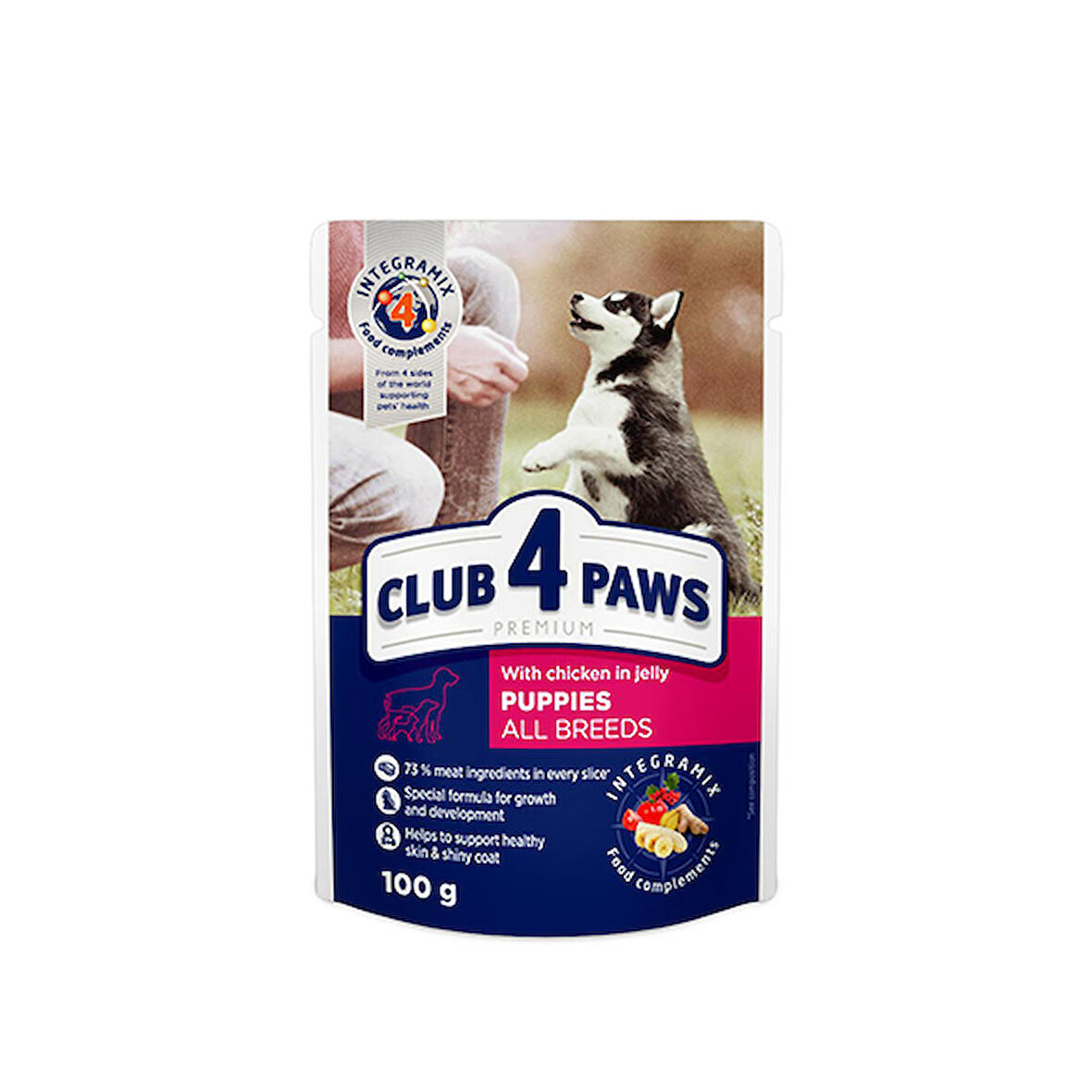 Club4Paws Tavuklu Pouch Yavru Köpek Jöle 100 Gr (456-D0886)