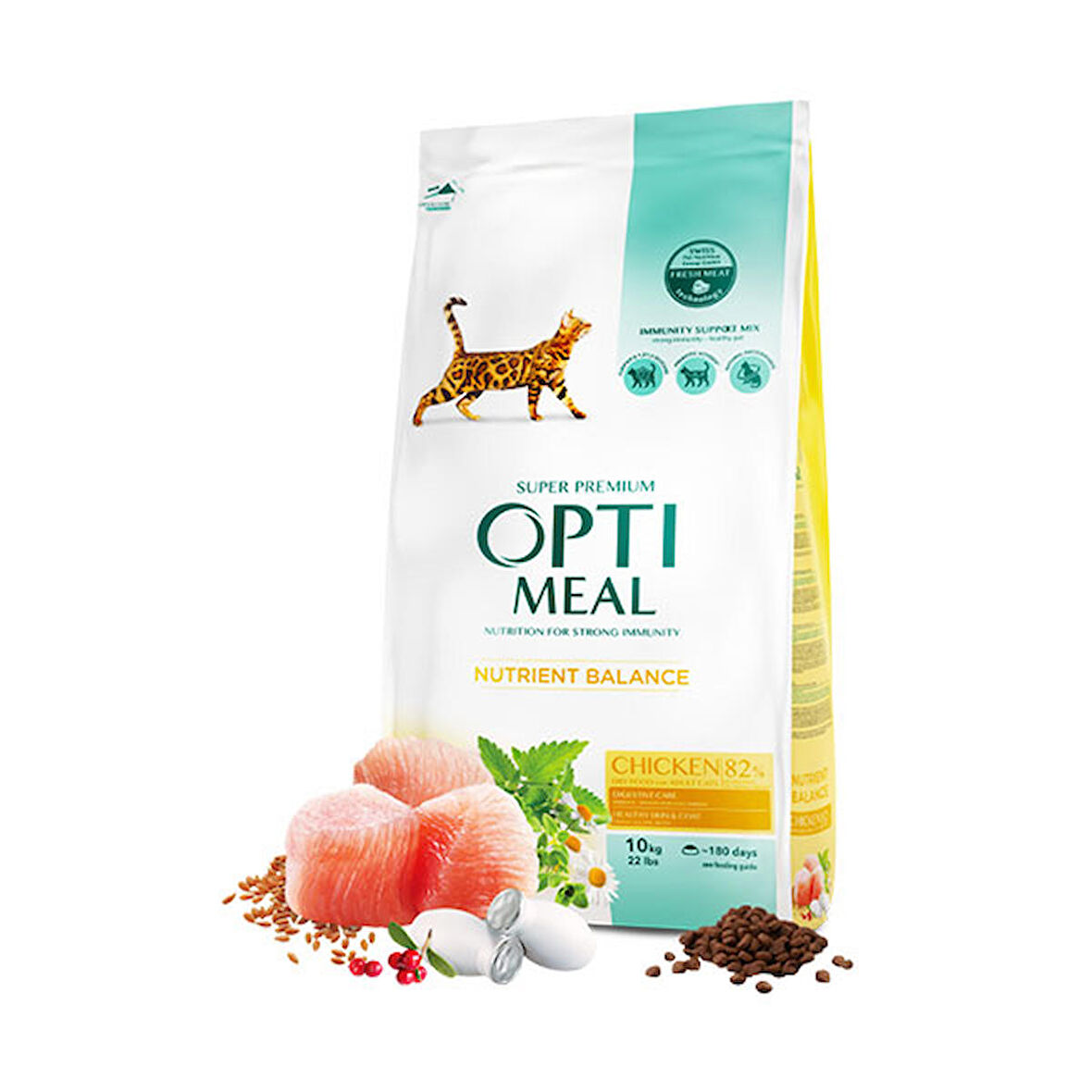 Optimeal Süper Premium Tavuklu Yetişkin Kedi Maması 10 Kg (459-C0558)