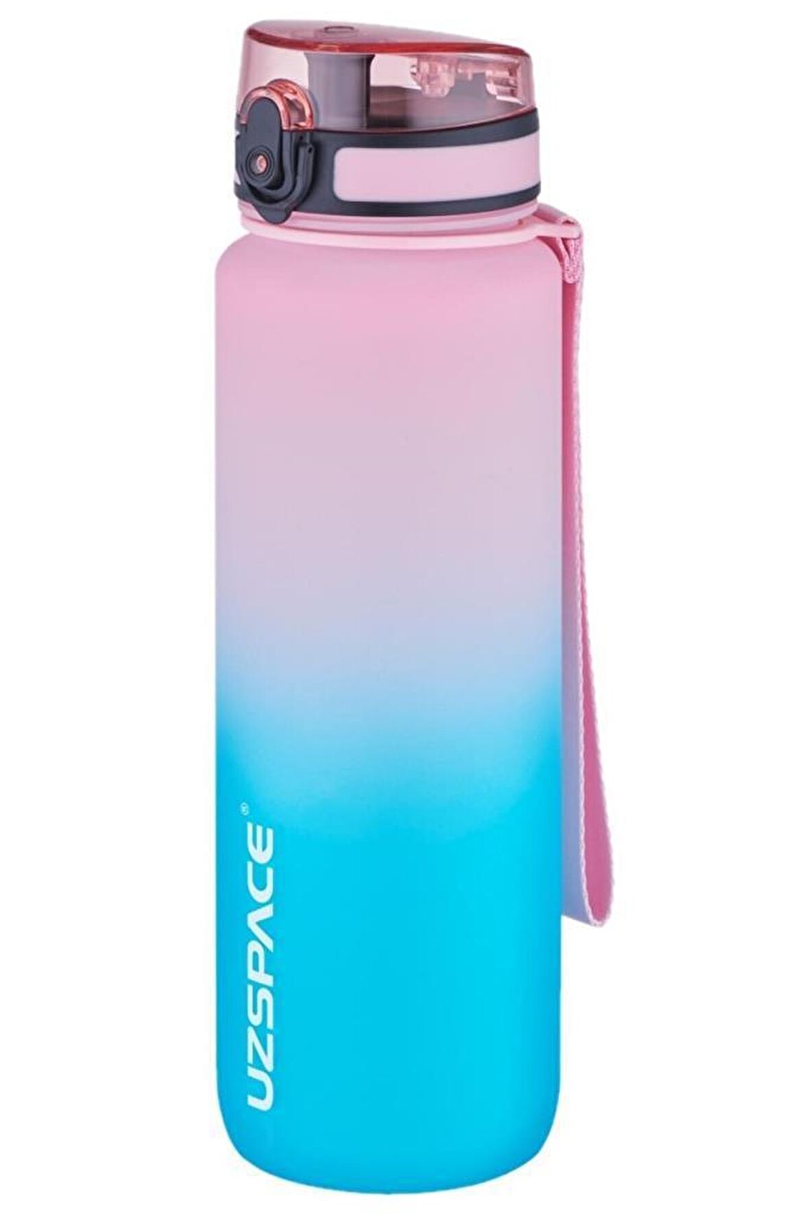 Uzspace Tritan Su Matarası 1000Ml VGN3038 Pembe Turkuaz