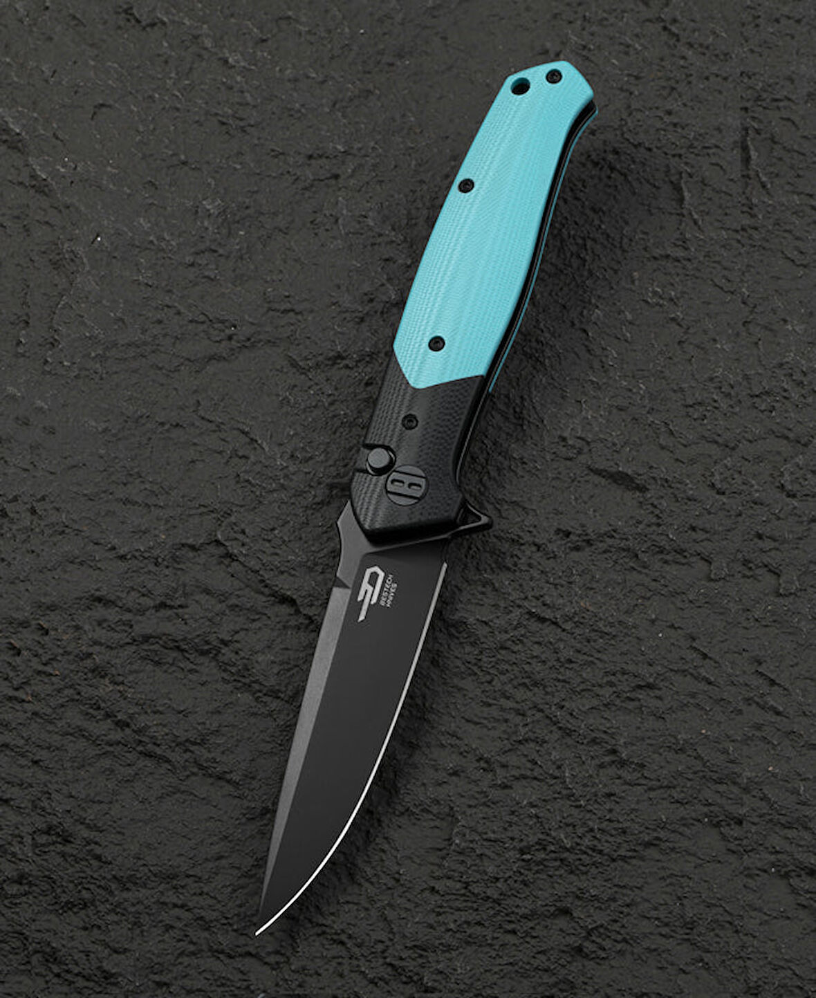 BESTECH SWORDFISH BBESTECH SWORDFISH BG62E Siyah ve Açık Mavi G10 Saplı 3.94" 14C28N Çakı