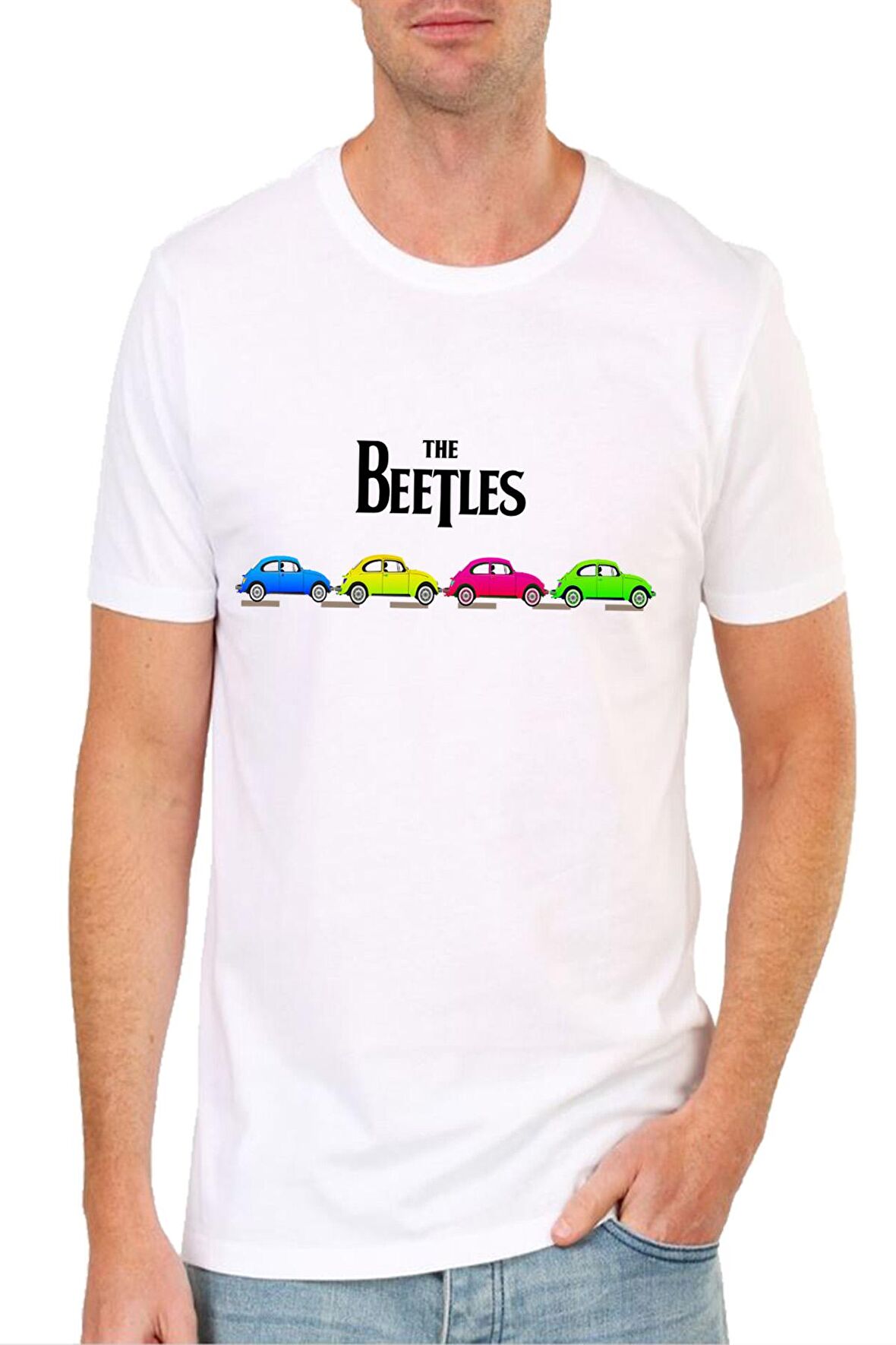 BEETLES DESIGN TİŞÖRT