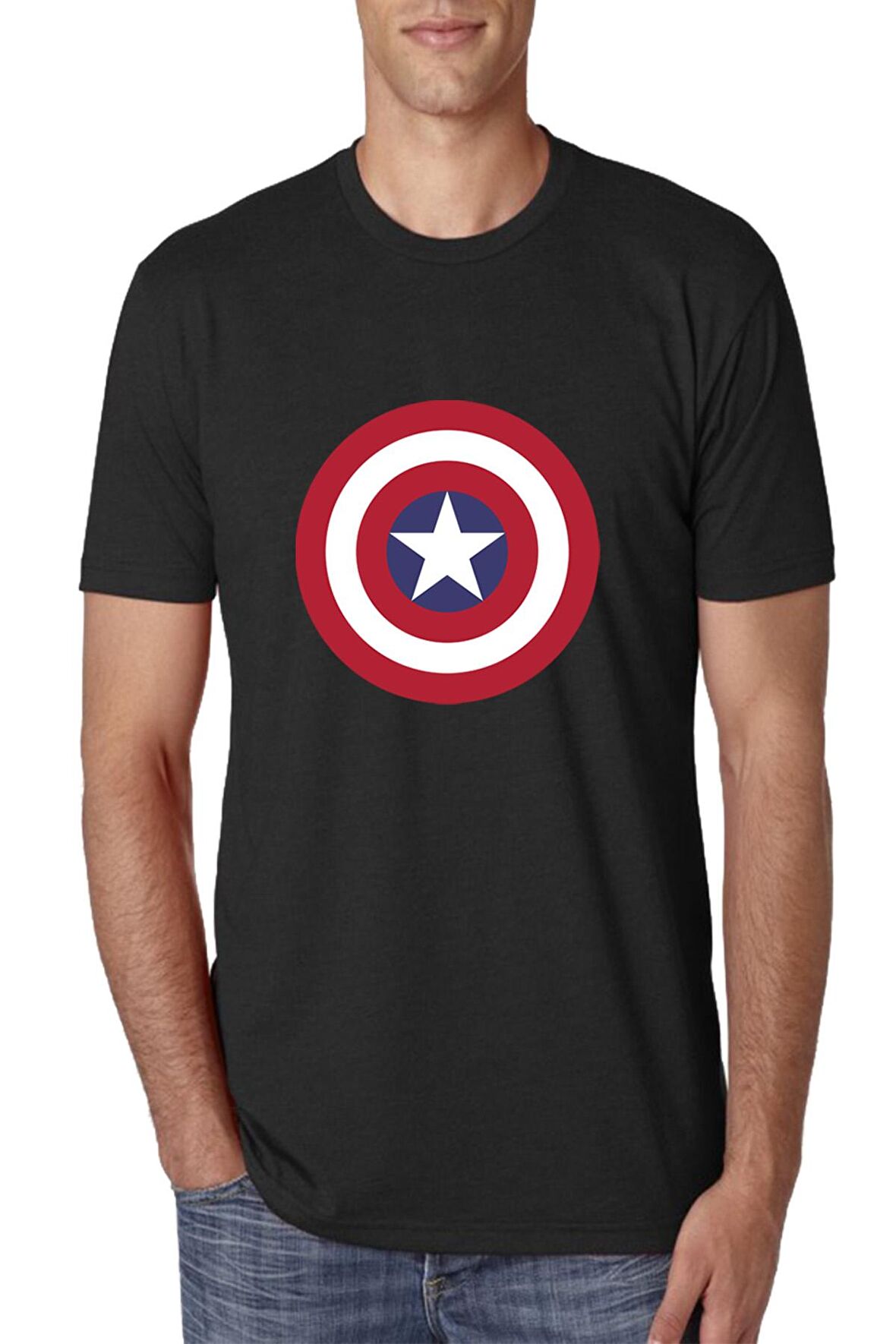 CAPTAIN AMERICA DESIGN TİŞÖRT