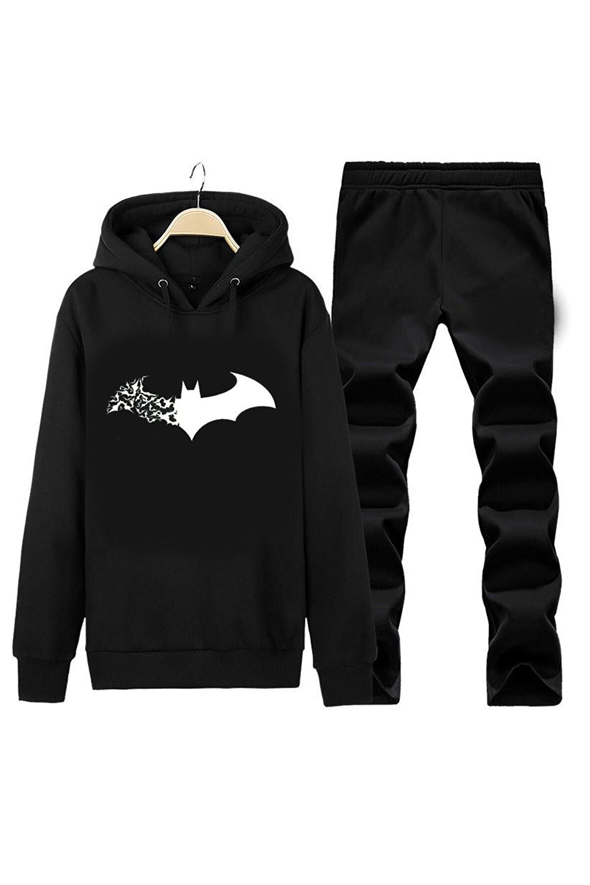 BAT-MAN KAPÜŞONLU UNISEX HOODIE DESIGN EŞOFMAN TAKIMI