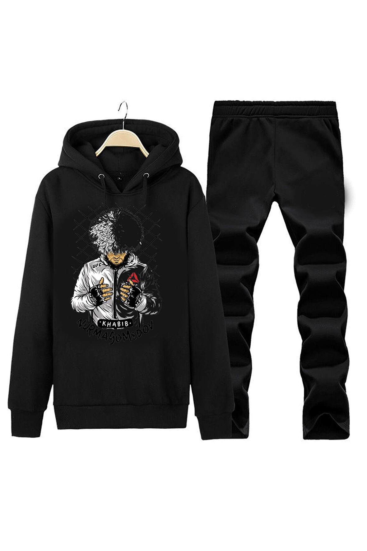 KHABIB UFC UNISEX HOODIE DESIGN EŞOFMAN TAKIMI