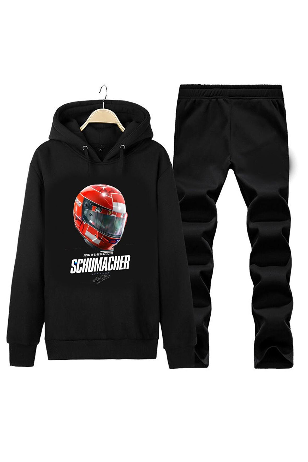 SCHUMACHER UNISEX HOODIE DESIGN EŞOFMAN TAKIMI