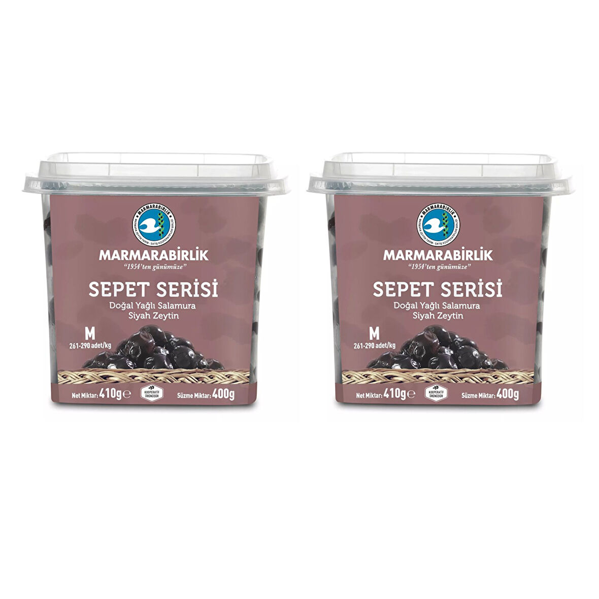 Marmarabirlik Sepet Serisi Yağlı Salamura M Boy 400 gr x 2 Adet