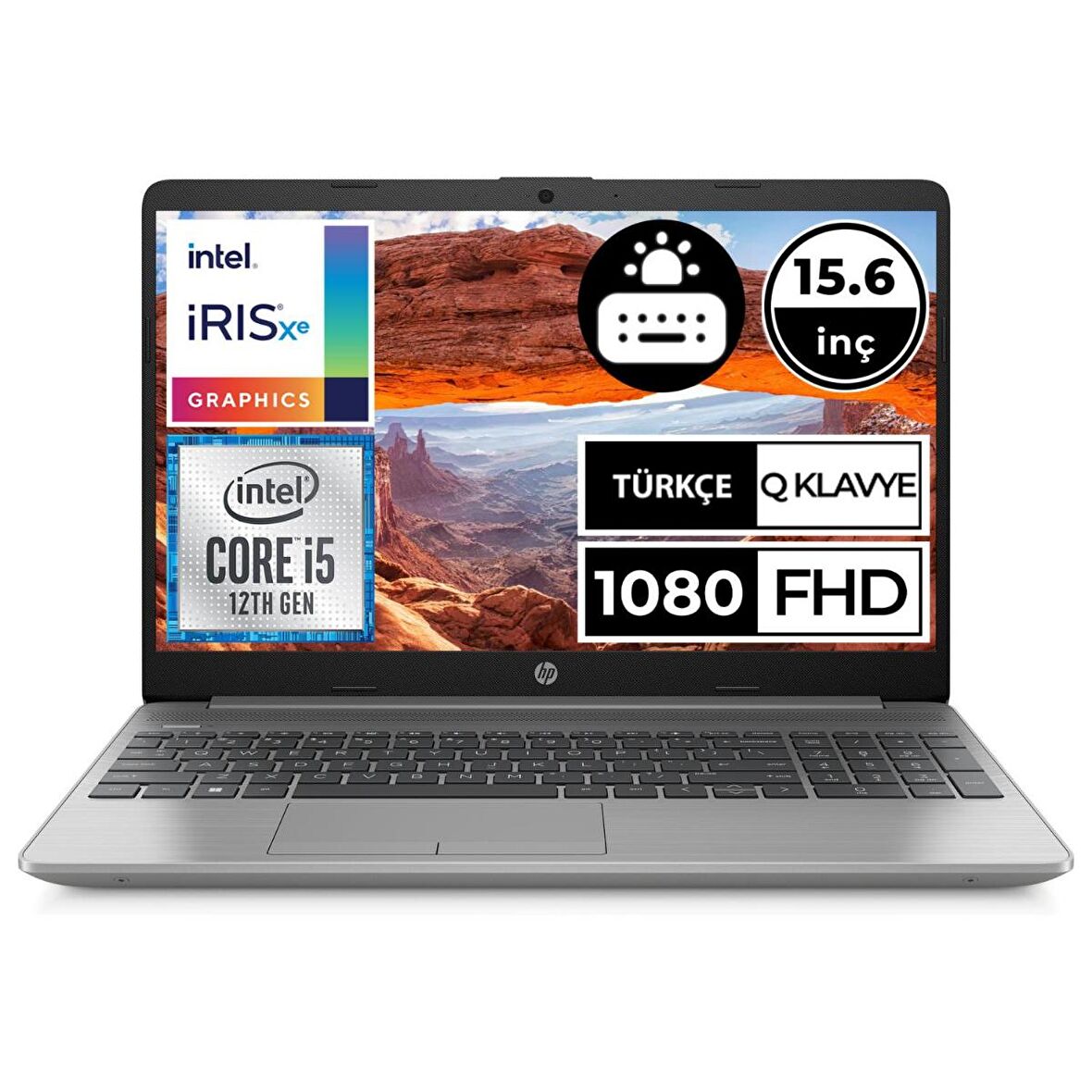 HP 250-6Q8M5ES01 Dahili Ekran Kartı Intel Iris Xe Graphics 8 GB DDR4 1 TB 15.6 inç Full HD Freedos Notebook Dizüstü Bilgisayar