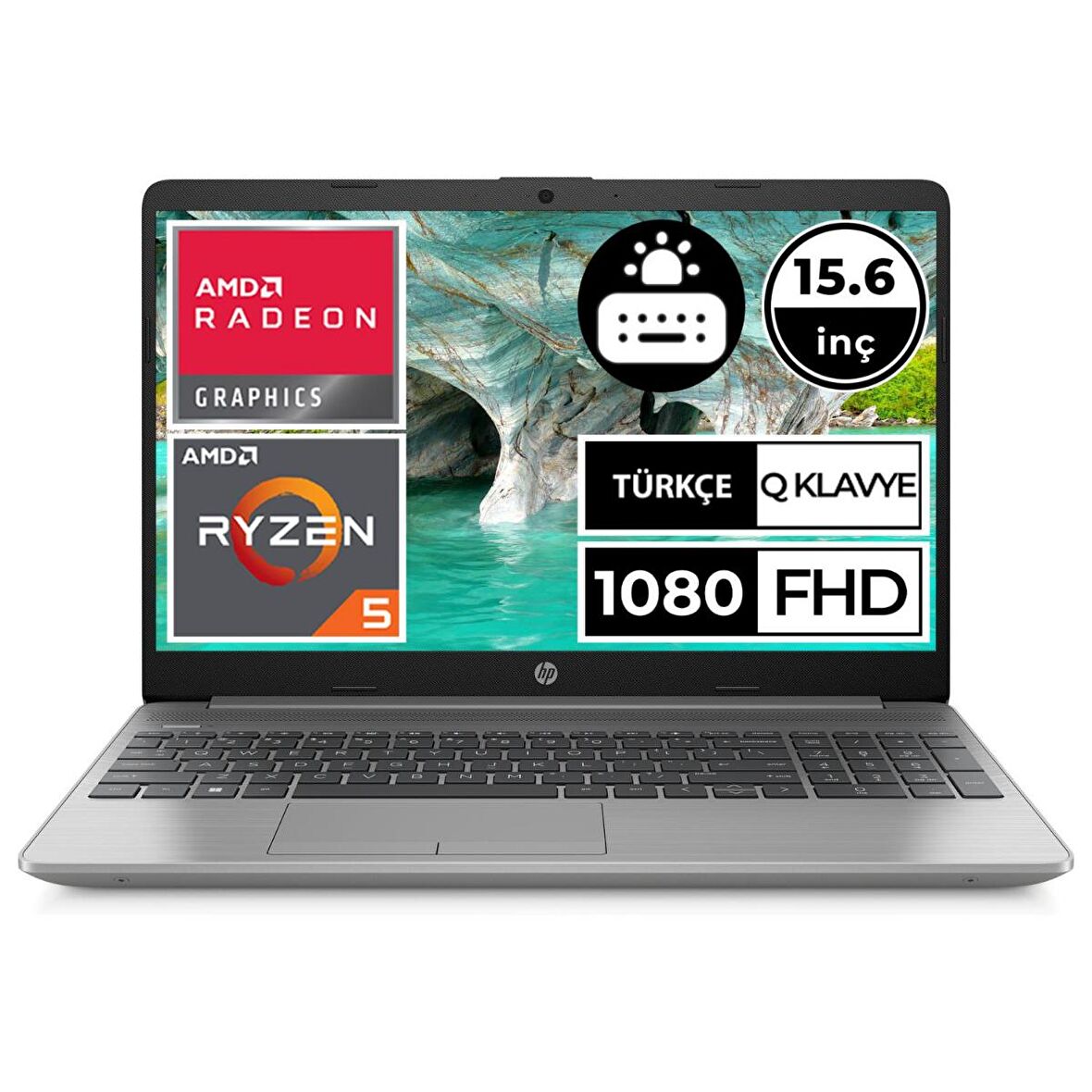 HP 255-G9 6Q8N0ES01 Dahili Ekran Kartı AMD Radeon Graphics 5625U 16 GB DDR4 512 GB 15.6 inç Full HD Freedos Notebook Dizüstü Bilgisayar