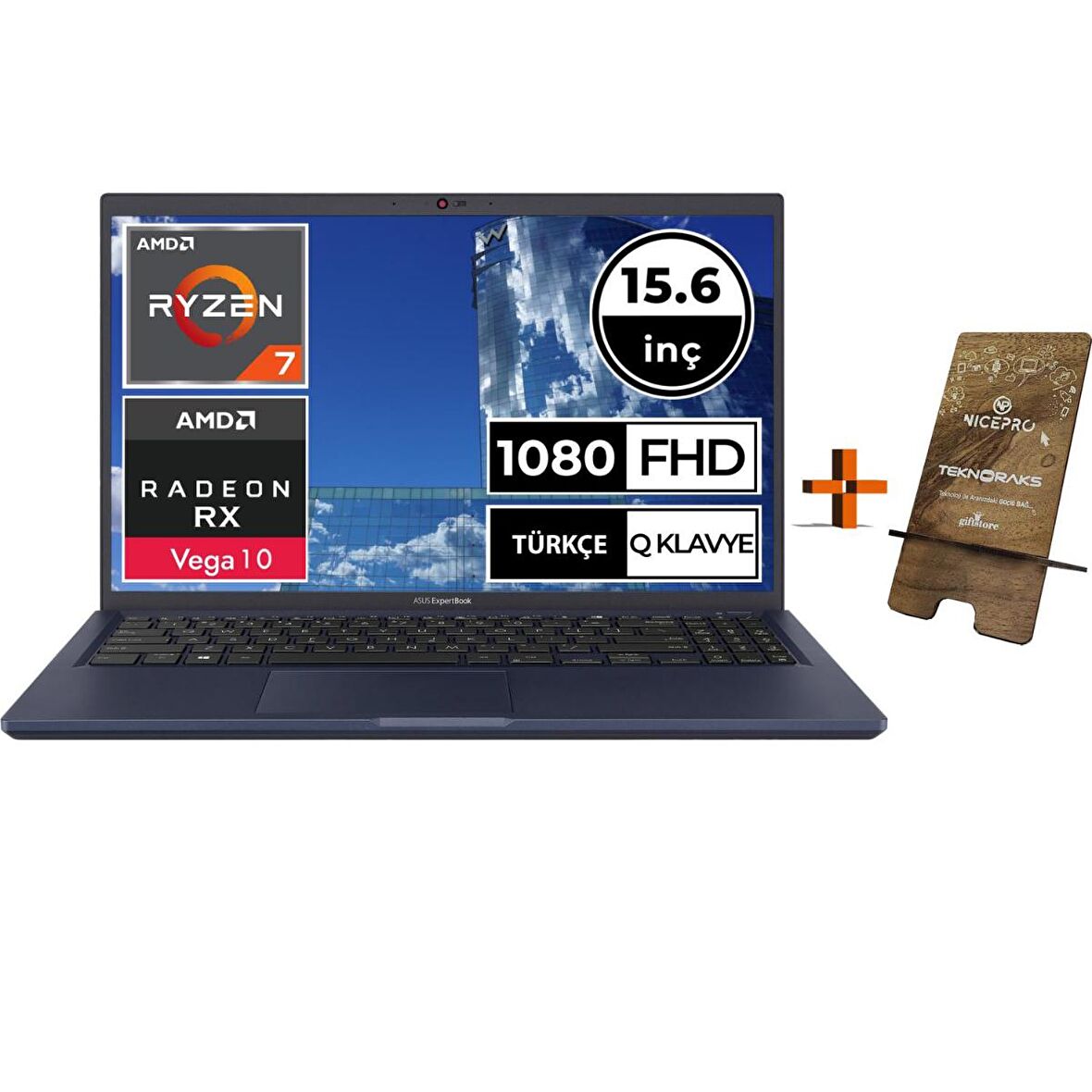 Asus ExpertBook L1 Dahili Ekran Kartı AMD Radeon Graphics 3700U 24 GB DDR4 512 GB 15.6 inç Full HD Freedos Notebook Dizüstü Bilgisayar