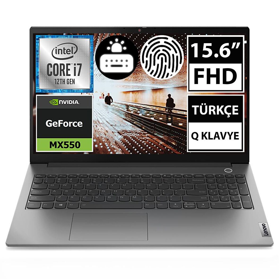 Lenovo ThinkBook 15 21DJ00G9TX08 Harici Ekran Kartı Nvidia GeForce MX 550 Intel Core i7 1255U 40 GB DDR4 1 TB + 512 GB 15.6 inç Full HD Freedos Notebook Dizüstü Bilgisayar