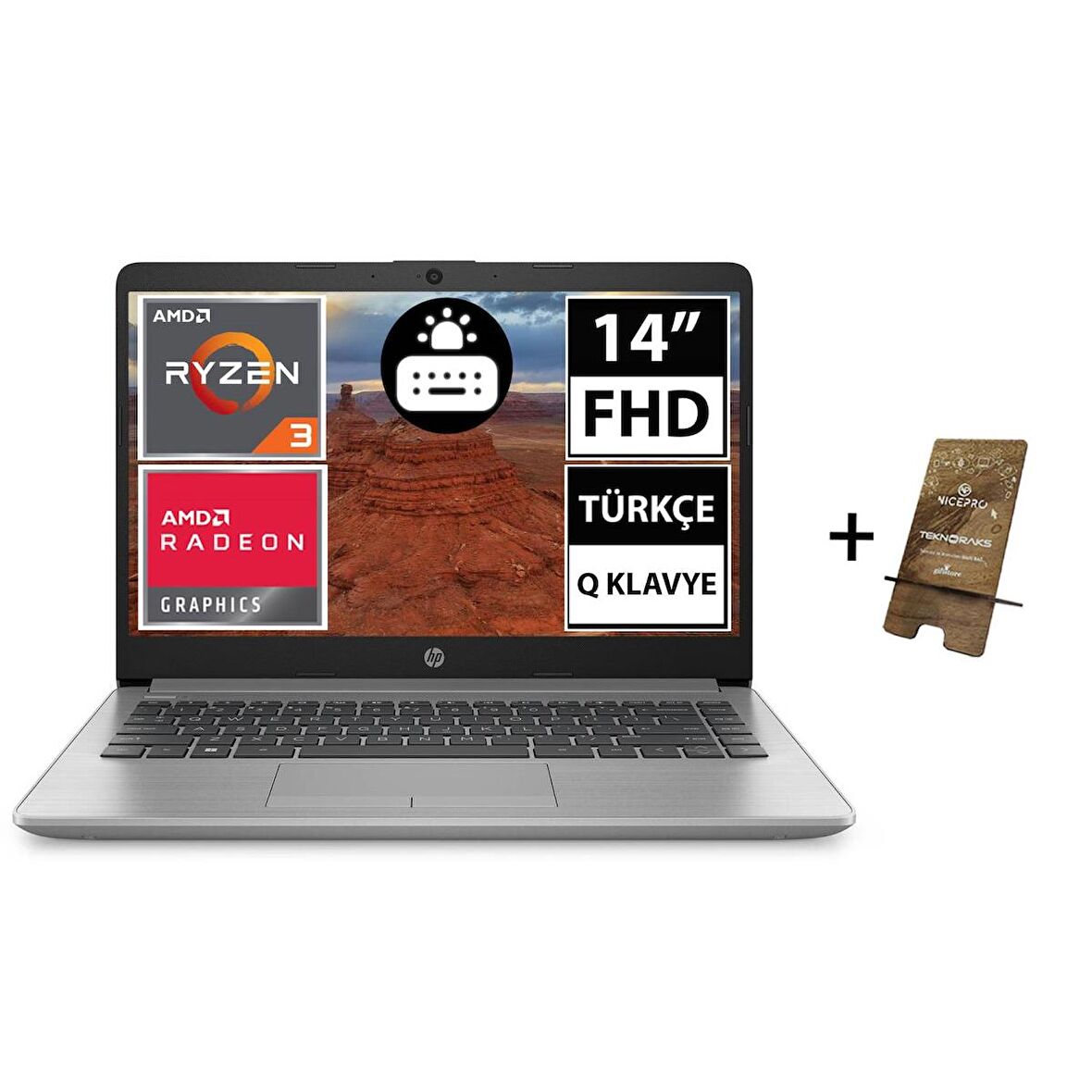 HP 245-G9 6Q8M1ES03 Dahili Ekran Kartı AMD Radeon Graphics 16 GB DDR4 256 GB 14 inç Full HD Freedos Notebook Dizüstü Bilgisayar