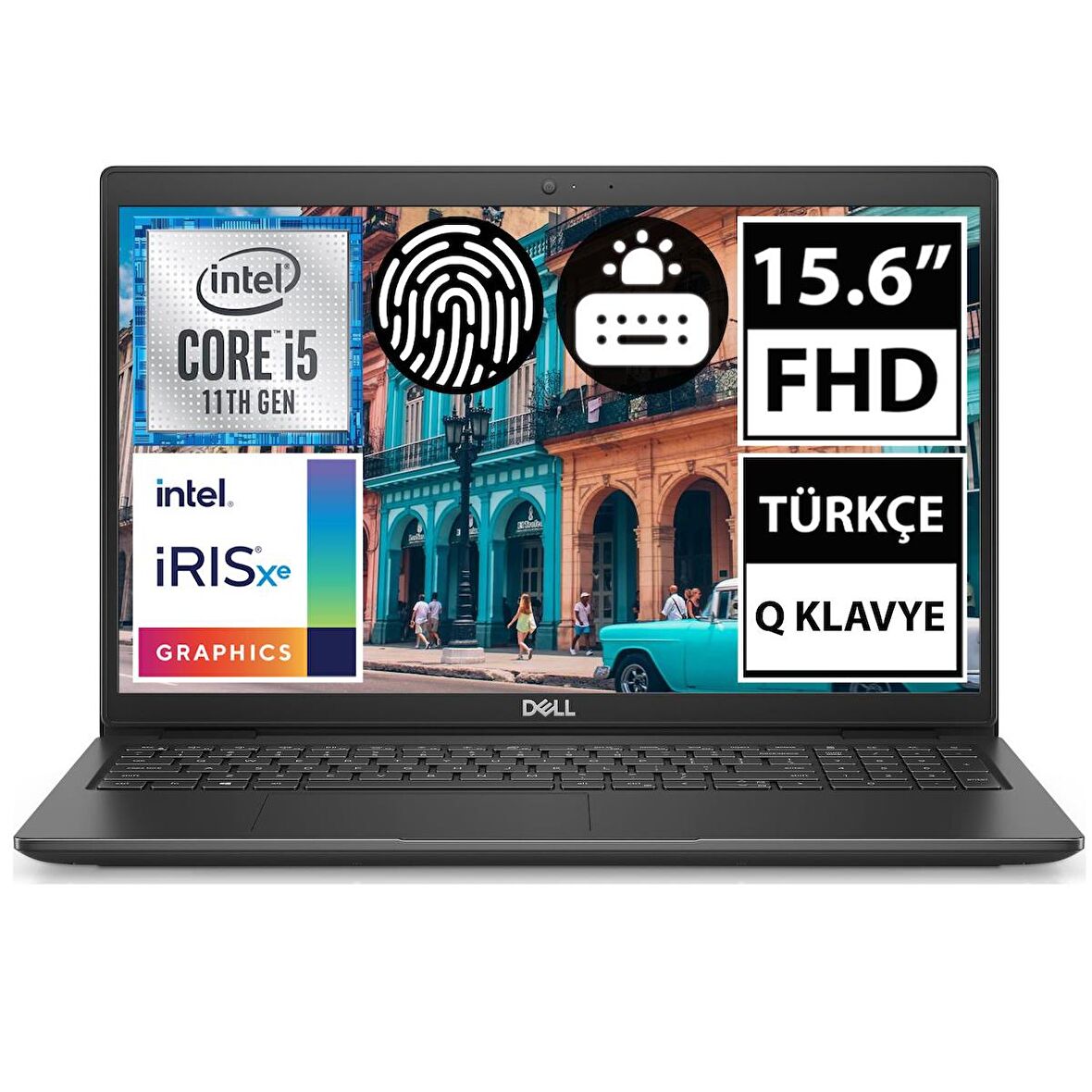 Dell Latitude 3520 Dahili Ekran Kartı Intel Iris Xe Graphics 16 GB DDR4 512 GB 15.6 inç Full HD Freedos Notebook Dizüstü Bilgisayar