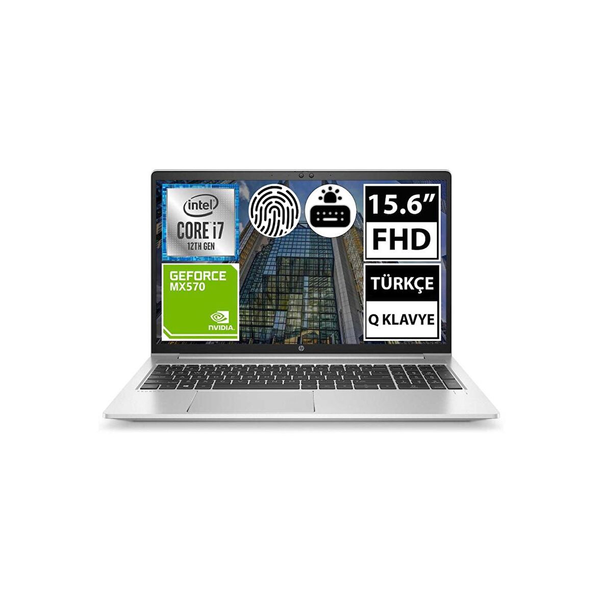HP ProBook 450 G9 6S6Y8EA03 Dahili Ekran Kartı Nvidia Geforce Mx570 Intel Core i7 1255U 32 GB DDR4 1 TB 15.6 inç Full HD Freedos Notebook Dizüstü Bilgisayar