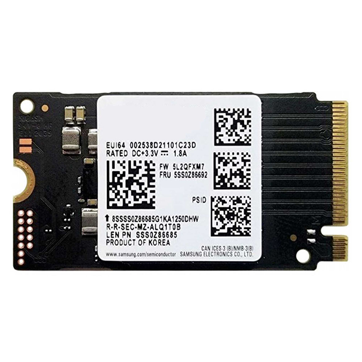 Samsung PM9C1a 256GB 3300/1250MB Gen4x4 22x42 M.2 NVMe SSD