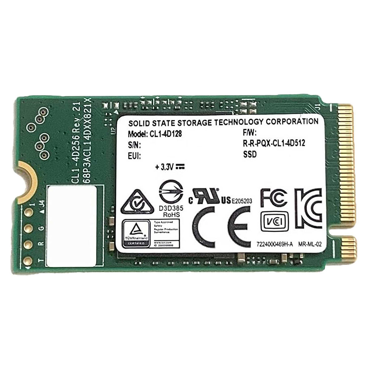 SSSTC CL1-4D128 2000/1100MB/s 128GB Gen3x4 22x42 M.2 NVMe SSD