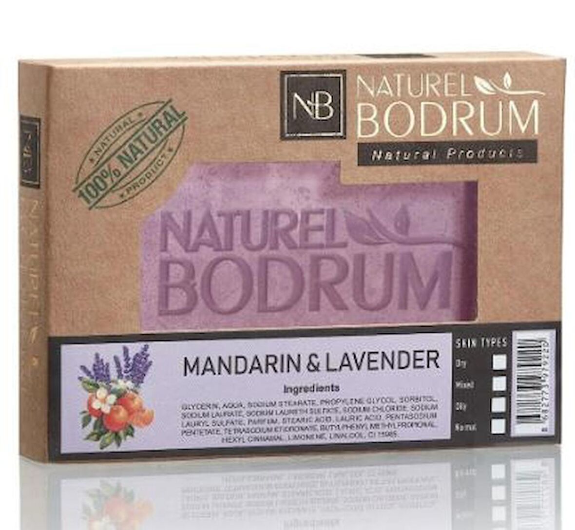 Bodrum Mandalinası Yağı & Lavanta Gliserinli Doğal Sabun 100 Gr