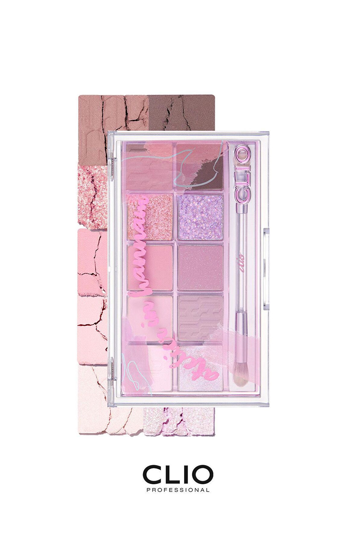 Göz Alıcı Renklerde, Yoğun Pigmentli Far Paleti Clio Pro Eye Palette (14 Atelier in Hannam)