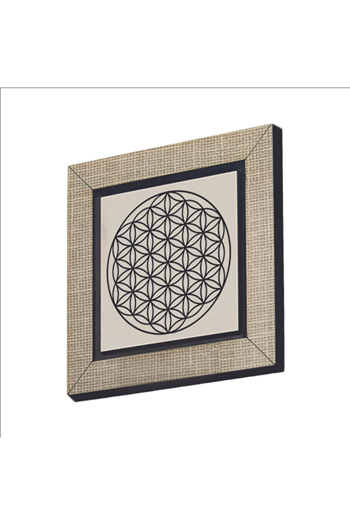 Yaşam Çiçeği Deseni Baskılı MDF Magnet 7X7