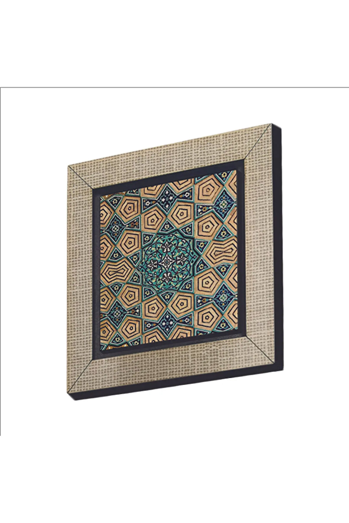 Geometrik Rumi Desen Baskılı MDF Magnet 7X7