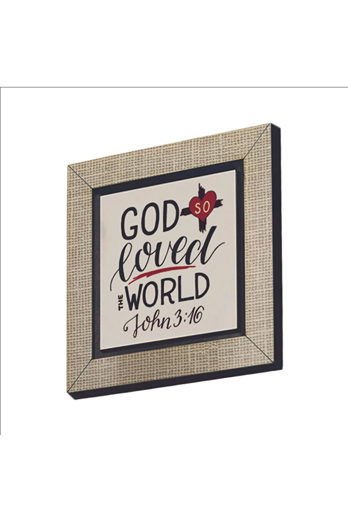 Yuhanna 3:16 Baskılı MDF Magnet 7X7