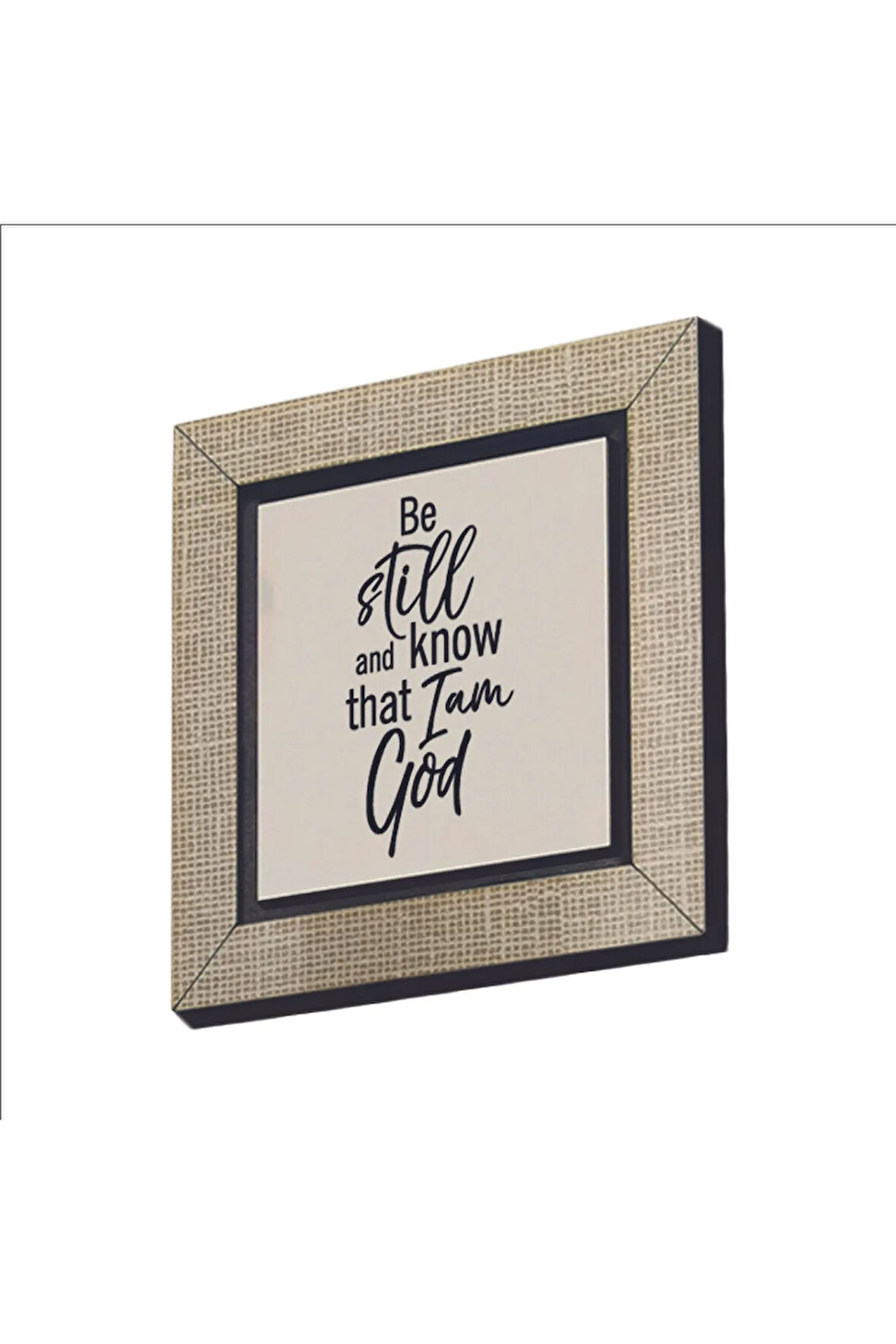 Zebur 46:10  Baskılı MDF Magnet 7X7