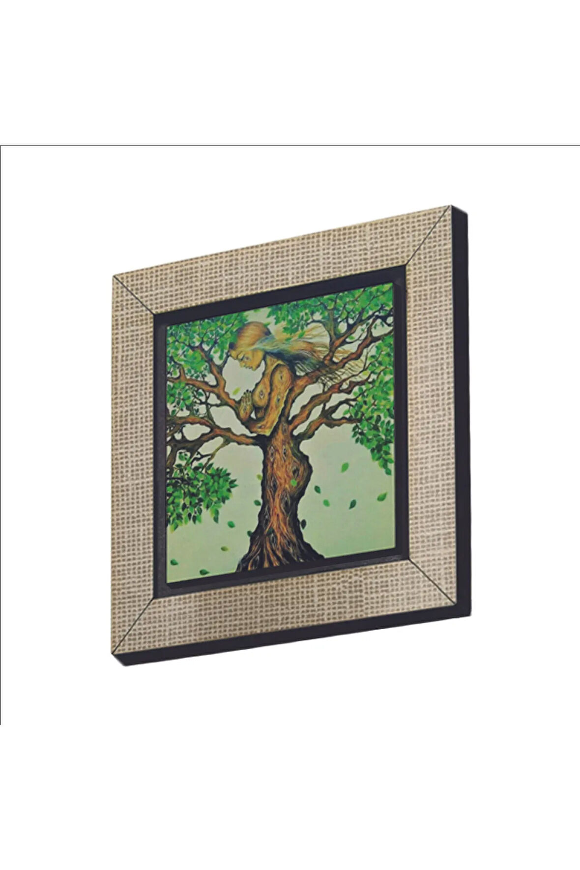 Ağaç Kadın Baskılı MDF Magnet 7X7
