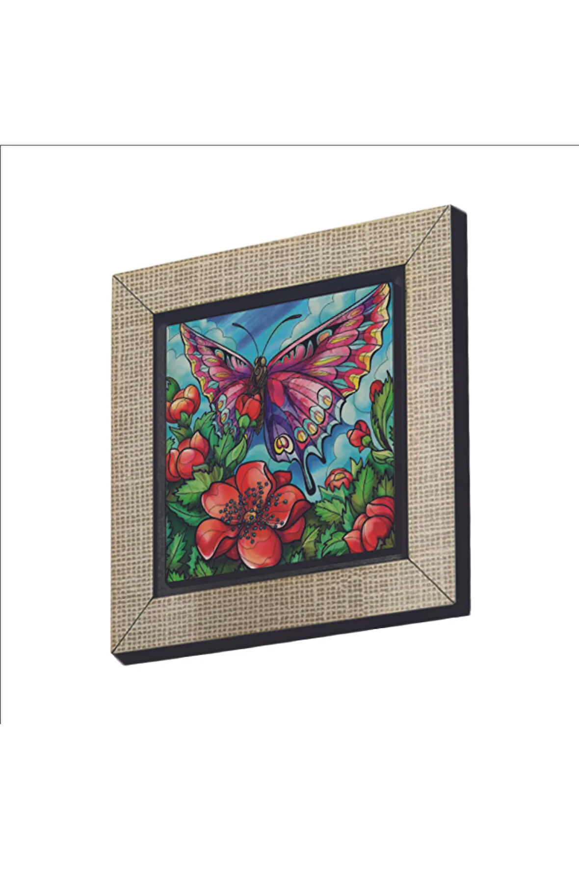 Kelebek Baskılı MDF Magnet 7X7