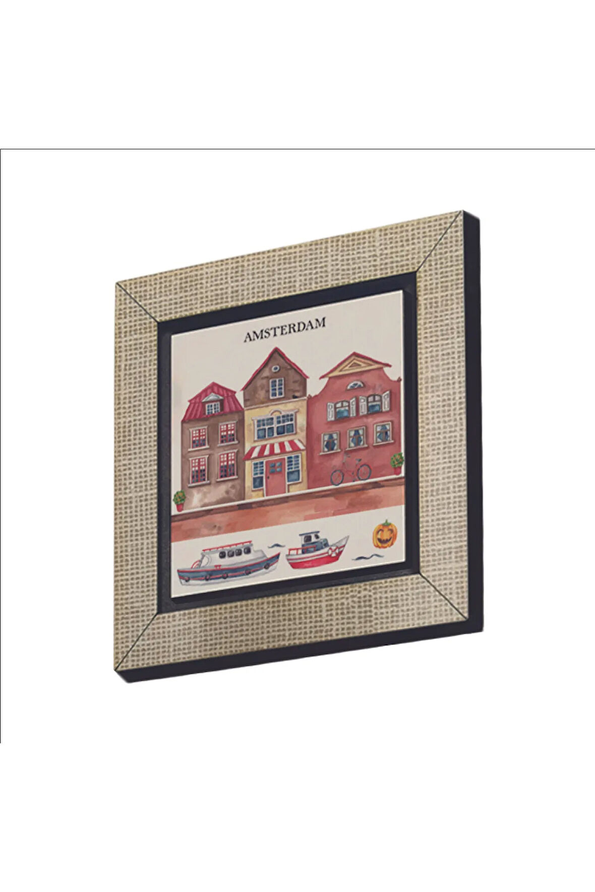 Amsterdam Görseli Baskılı MDF Magnet 7X7
