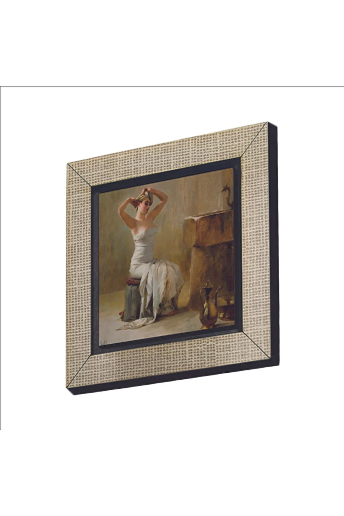 Banyo Sonrası (Theodore Jacques Ralli, 1901) Baskılı MDF Magnet 7X7