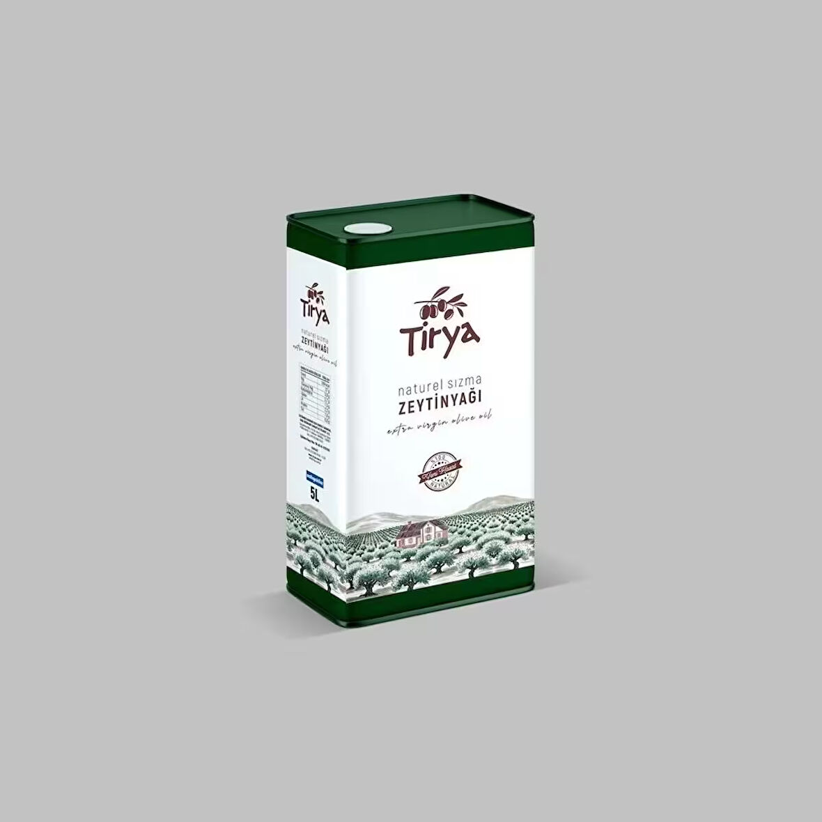 Tirya Gemlik Natural Sızma Zeytinyağı - 5 Litre