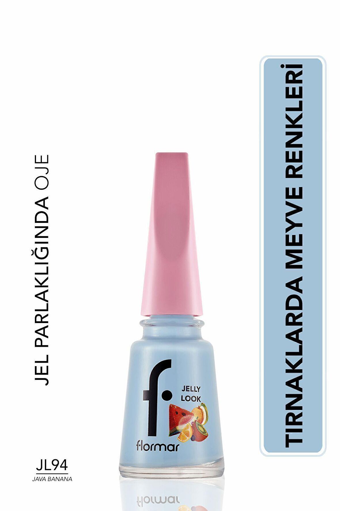 Flormar Jelly Look Yüksek Pigmentli & Parlak Bitişli Jel Görünümlü Oje