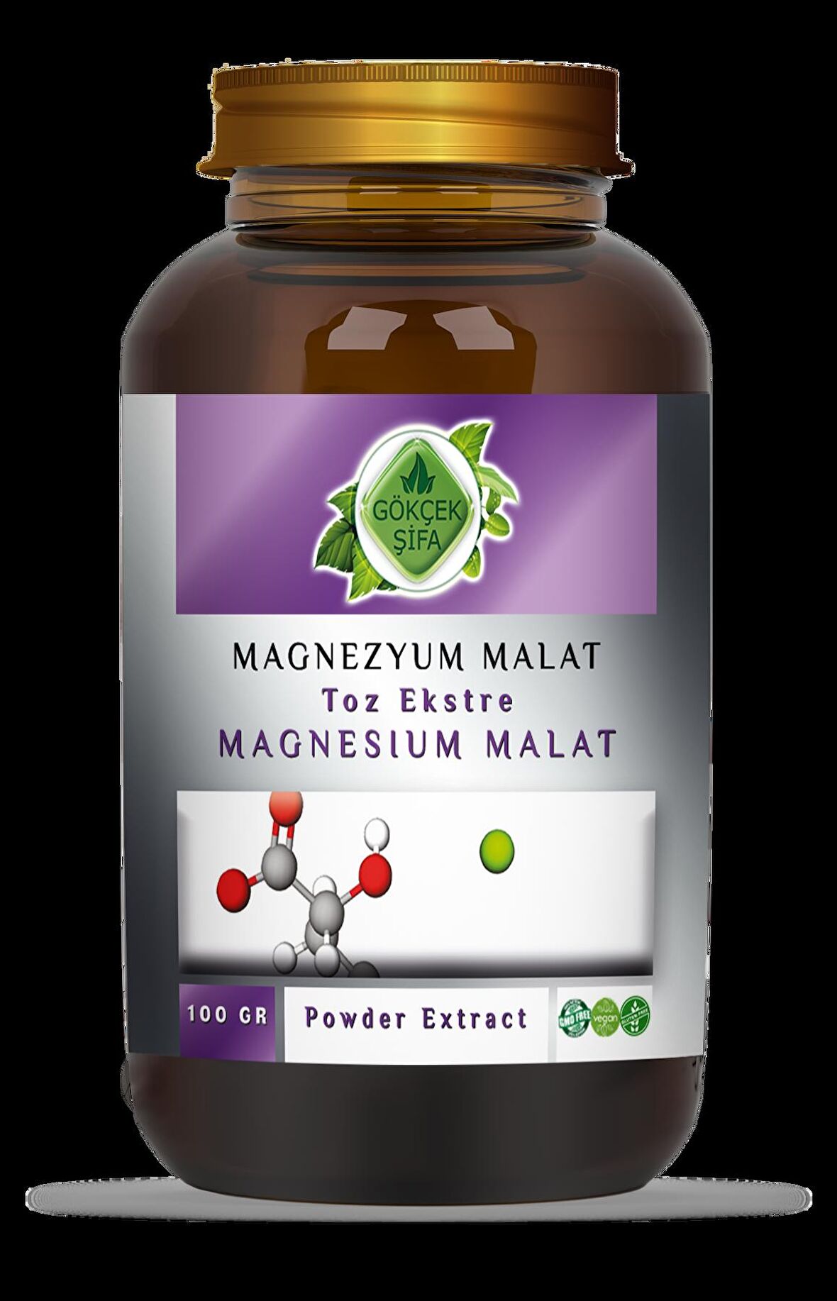Magnezyum Malat Toz Ekstresi 100 Gr. Cam Kavanoz