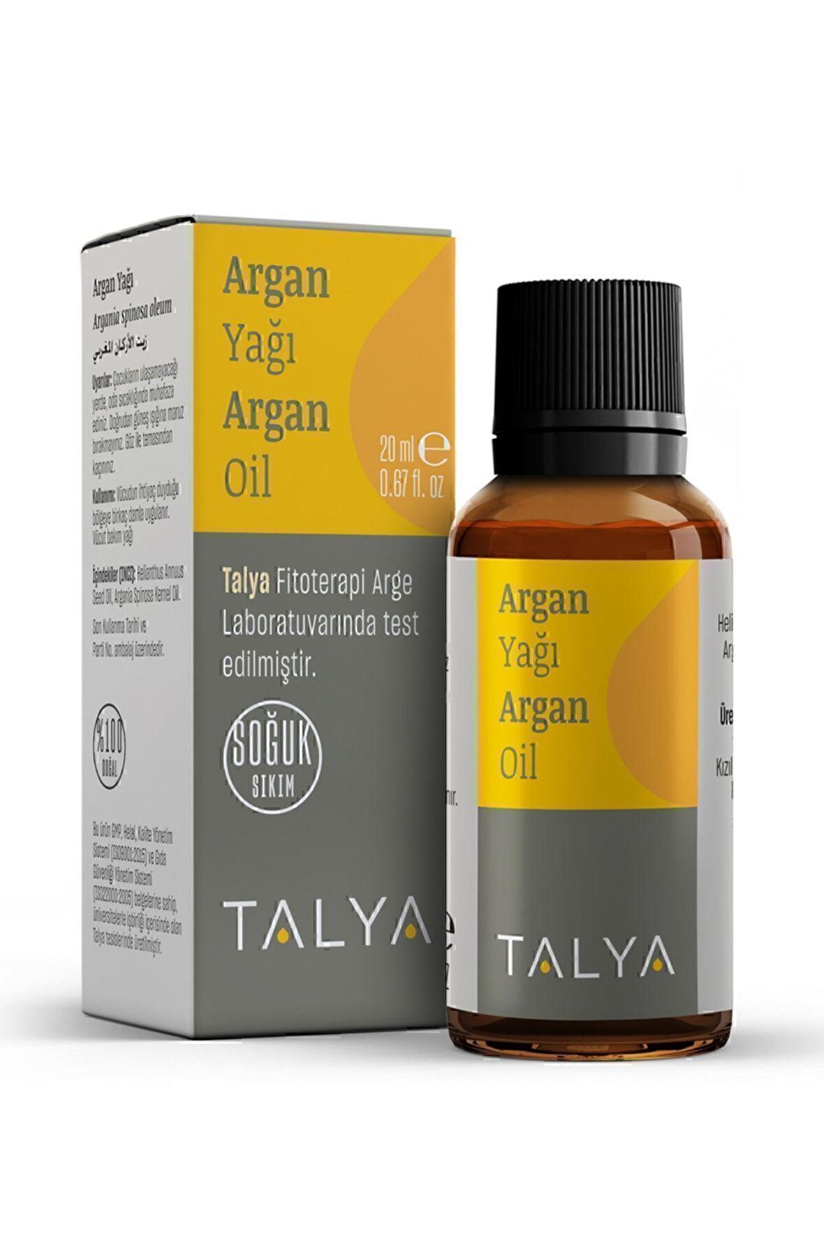 Argan Yağı Soğuk Sıkım%100 Saf Ve Doğal 20 ml