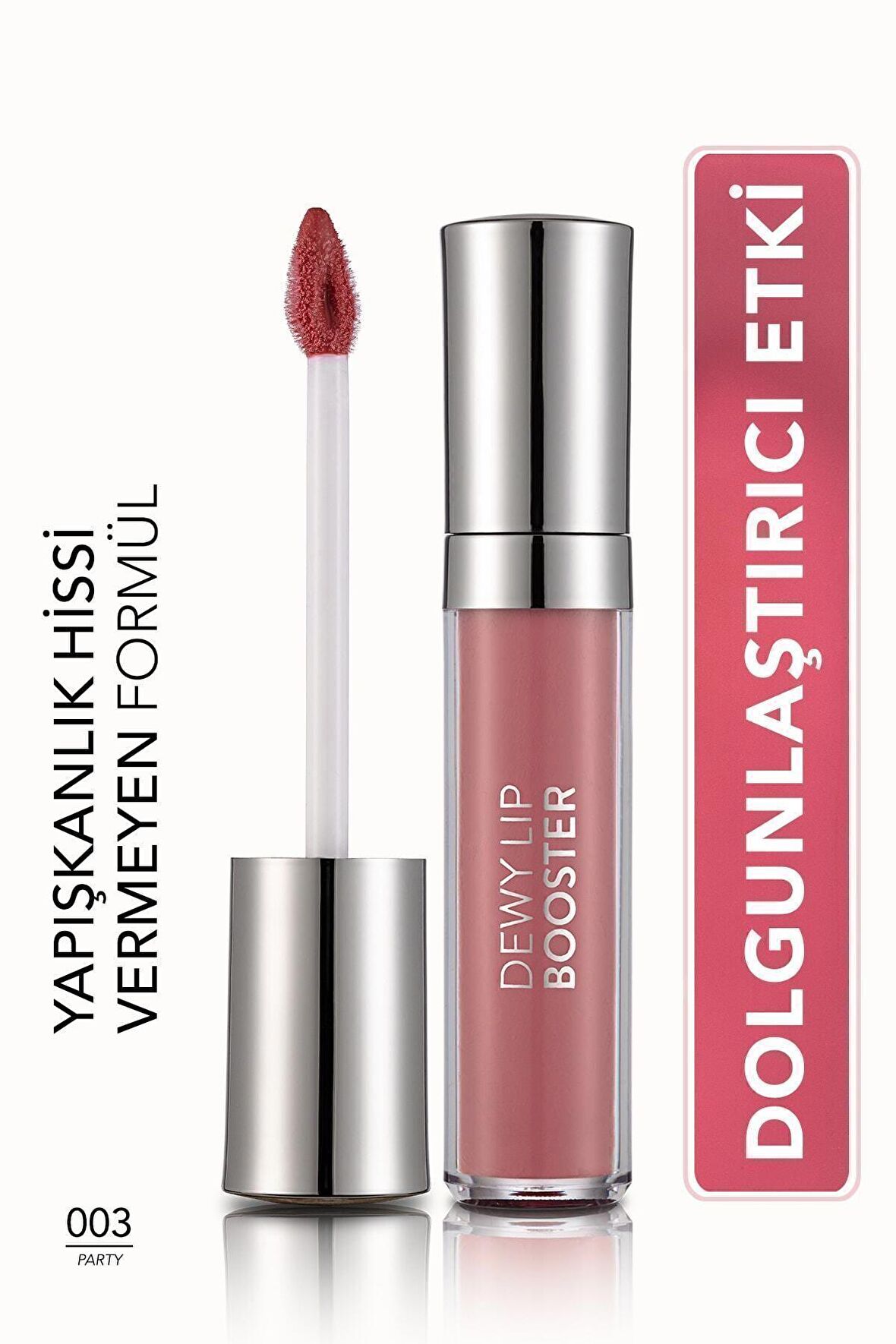 Flormar Dolgunlaştırıcı Renkli Dudak Parlatıcısı (Koyu Şeftali) - Dewy Lip Booster - 003 - 8690604619054