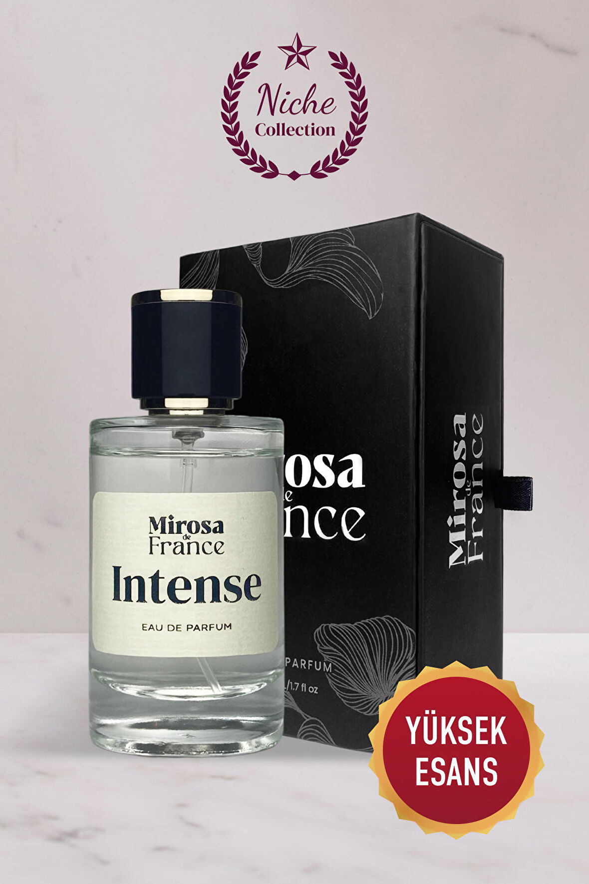 Mirosa de France intense Niche Collection Yüksek Kalıcı Erkek Parfum EDP Premium Kutu 50ml N505