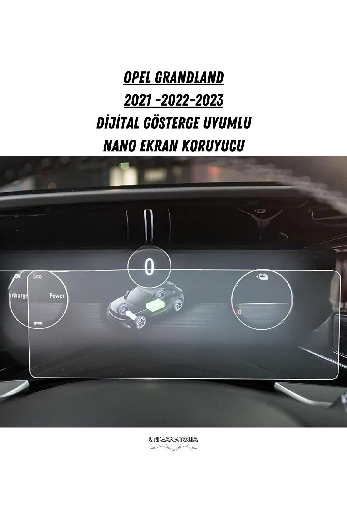 Opel Grandland 2021 2022 2023 Hayalet Gösterge Uyumlu Nano Ekran Koruyucu