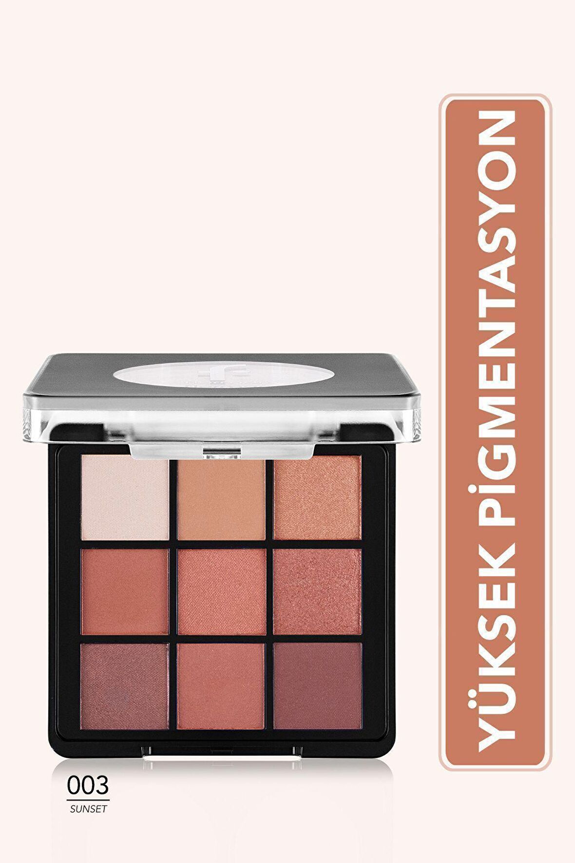 Flormar Mat & Işıltılı Kremsi Far Paleti - Eye Shadow Palette - 003 Sunset- 8682536048453