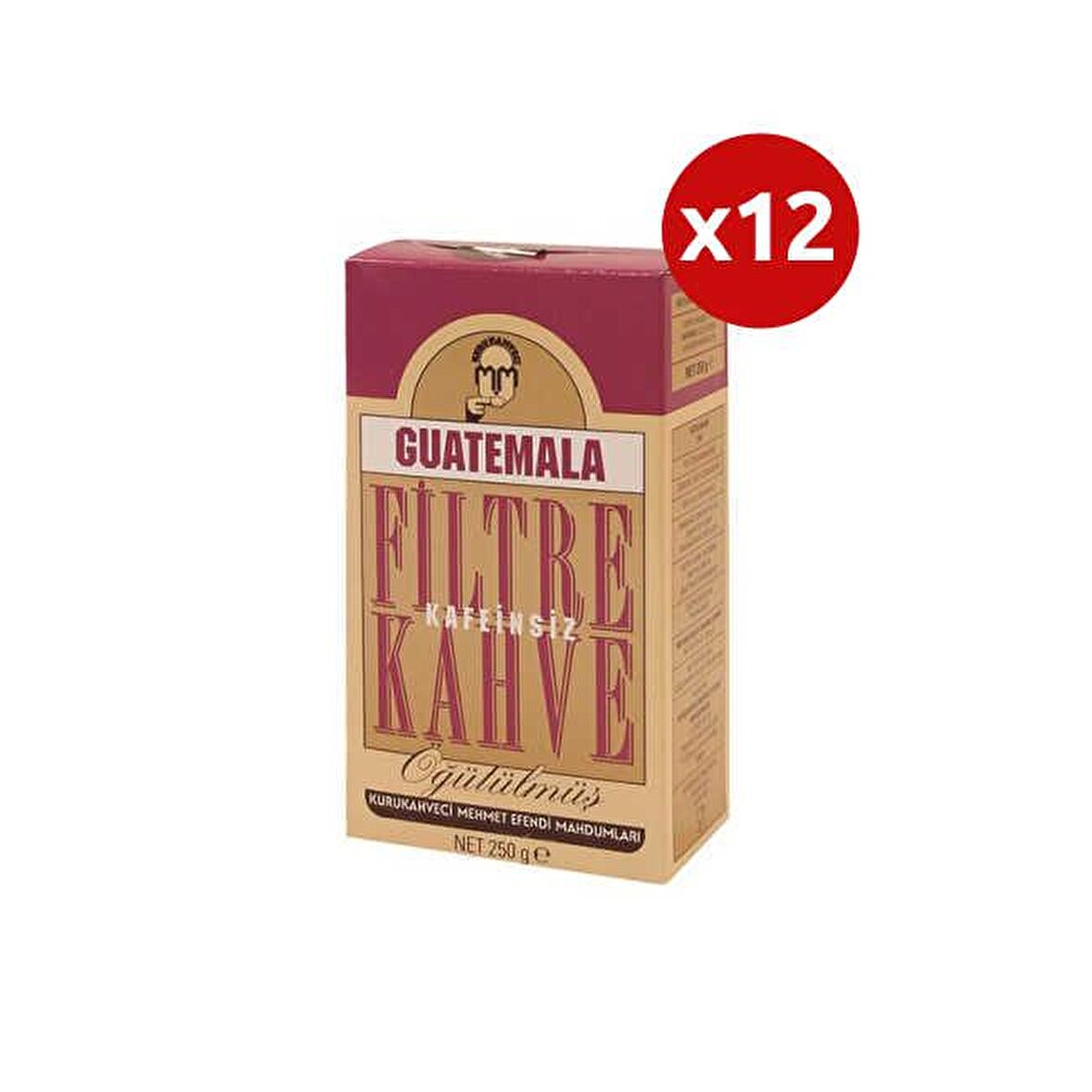 Gutemala Kafeinsiz Filtre Kahve Kafeinsiz Öğütülmüş Guatemala Filtre Kahve 250 gr