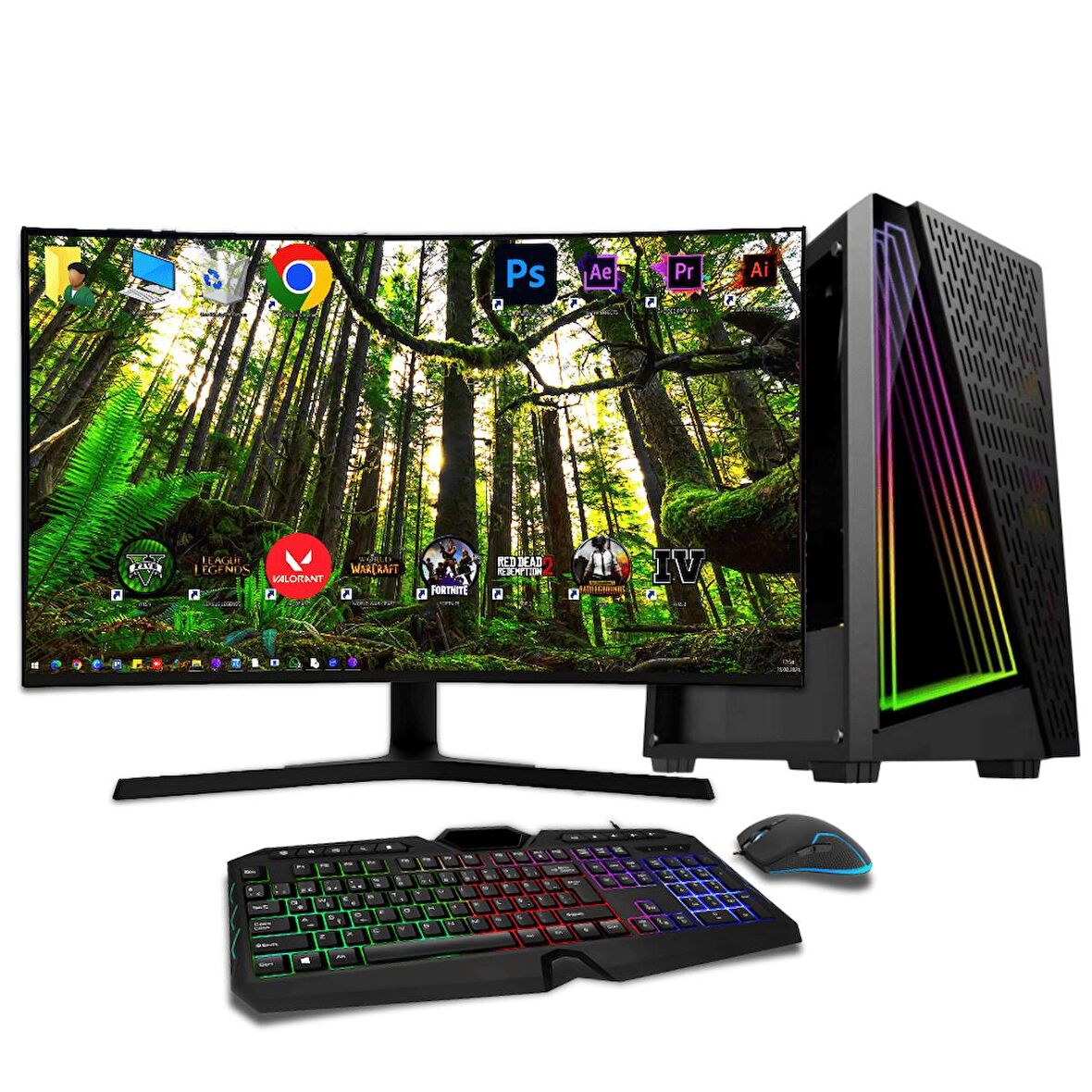 Avantron Gmx7243 İ7 12.Nesil 12700K 64Gb Ddr4 512Gb M2 Nvme 4Gb Gtx1650 "31.5 165Hz Oyun PC