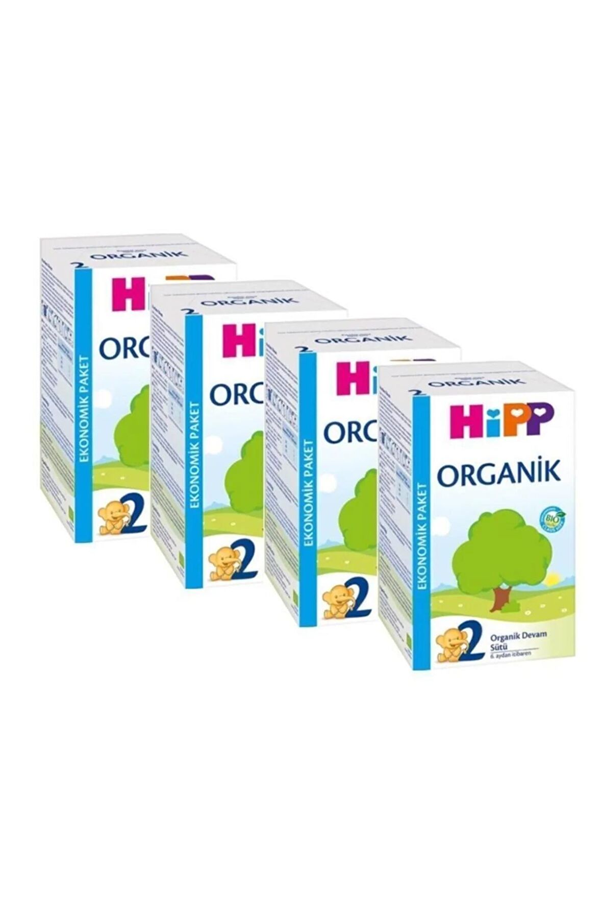 Hipp 2 Organik Devam Sütü 4 x 600 gr
