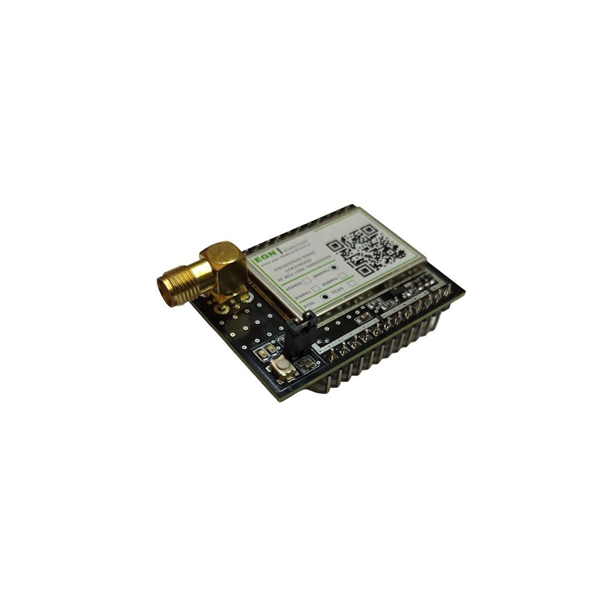 STR29RSH8 868MHz RF MCU+LoRa Transceiver Modülü (STM32WLE5x, +20dBm RF Çıkış Gücü, SAW Filtre,  TCXO, RF Ekran, SMA RF Konnektör)