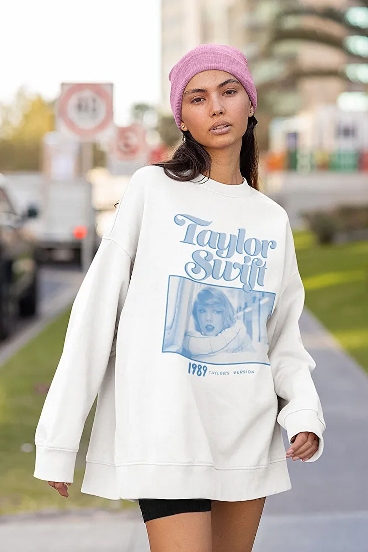 Taylor Swift 1989 Baskılı Unisex Oversize Şarkıcı Sweatshirt