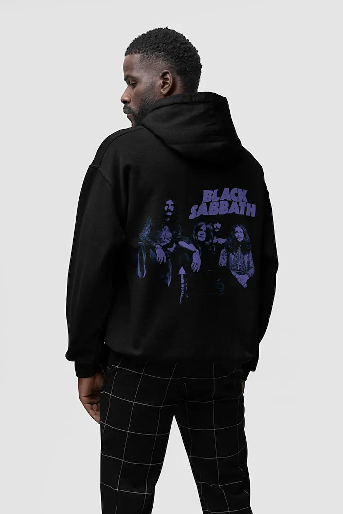 Tasarım Black Sabbath Baskılı Unisex Oversize Müzik Grubu Rock Metal Hoodie