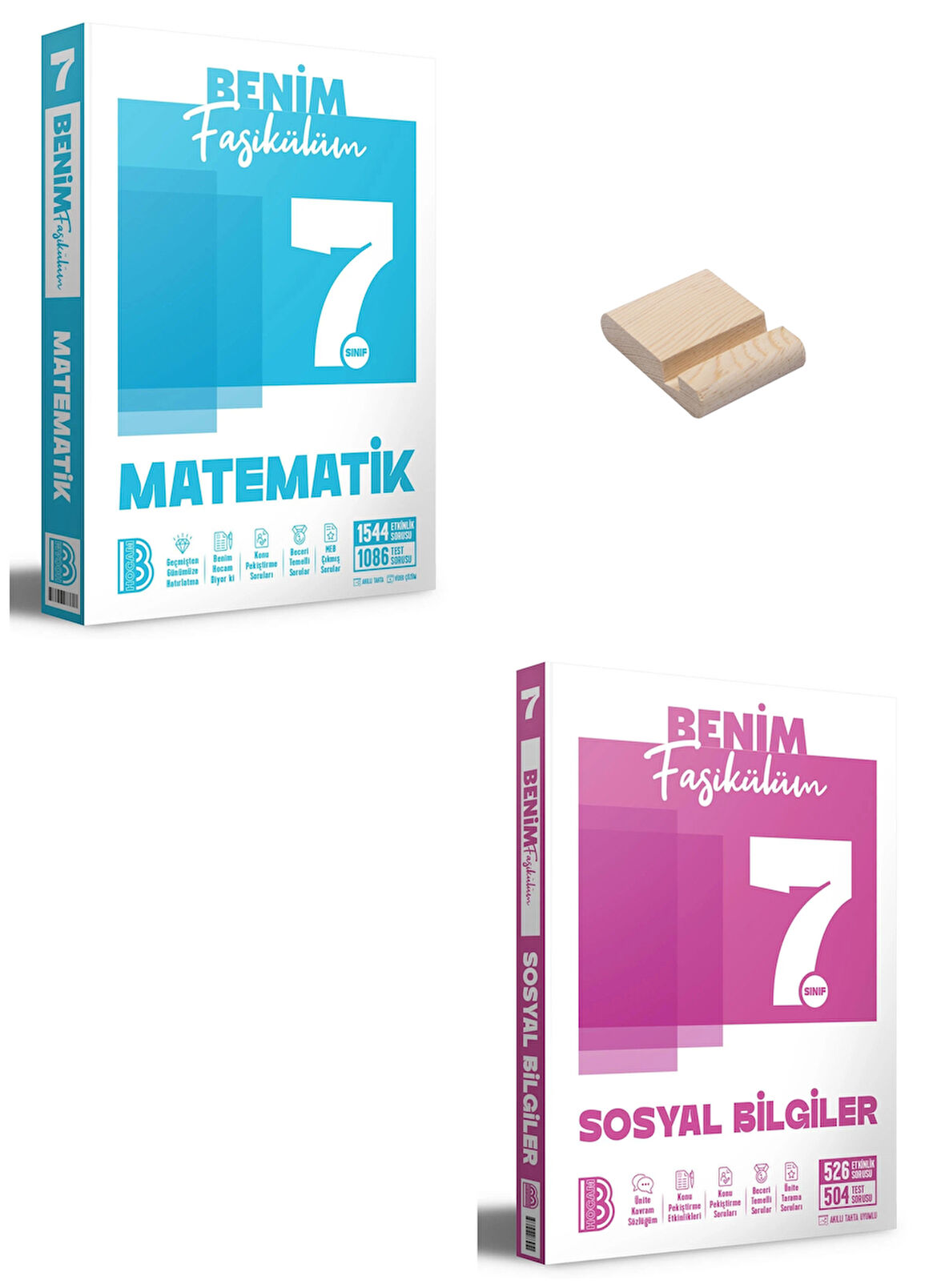 Benim Hocam 7. Sınıf Matematik ve Sosyal Bilgiler Fasikülleri + Telefon Standı